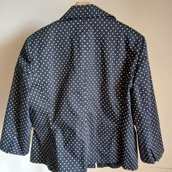 Talbots Polka Dot Blazer Jacket Size 16P - Picture 9 of 12
